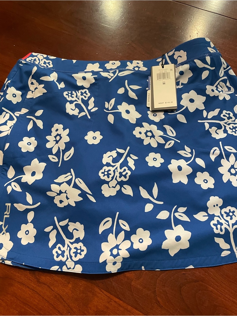 Ralph Lauren golf skort Women's Blue Floral Golf Skort - White Print